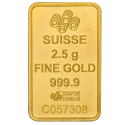 Koop een goudbaar van 2,5 gram bij Goudwisselkantoor