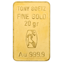 Koop een goudbaar van 20 gram bij Goudwisselkantoor