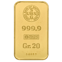 Koop een goudbaar van 20 gram bij Goudwisselkantoor