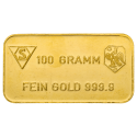 Koop een goudbaar van 100 gram bij Goudwisselkantoor