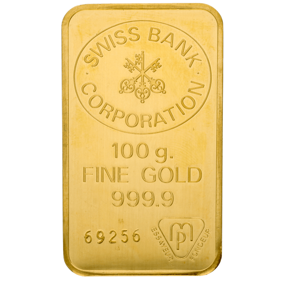 Koop een goudbaar van 100 bij Goudwisselkantoor