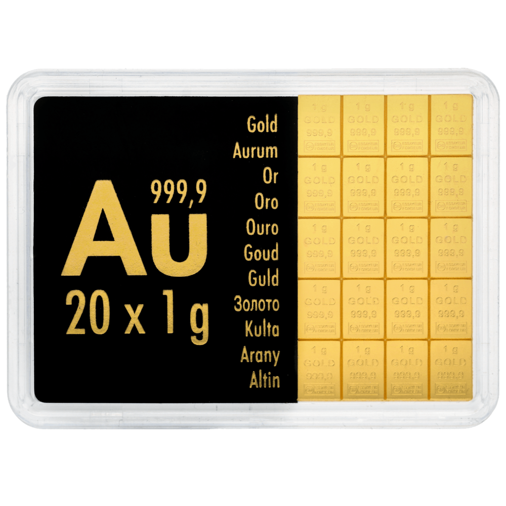 Machtigen Specialiteit hoog Koop de Valcambi CombiBar 20 x 1 gram goud bij Goudwisselkantoor