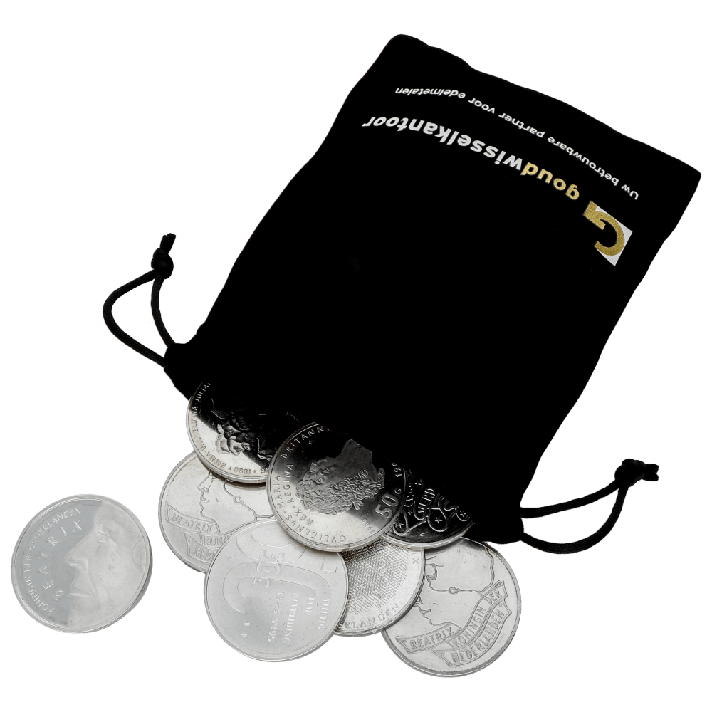 Dank je moe Rauw Koop 1 kilo zilveren 50 gulden munten bij Goudwisselkantoor