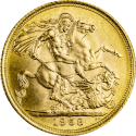 Koop de gouden 1/2 Sovereign bij Goudwisselkantoor