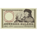 Koop de 100 gulden Erasmus Nederland 1953 bij Goudwisselkantoor.