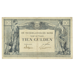 Koop de 10 gulden 1921 Arbeid en Welvaart bij Goudwisselkantoor.