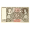 Koop de 100 gulden 1930 Luitspelende vrouw bij Goudwisselkantoor.