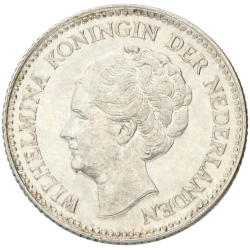 Koop de ½ gulden Wilhelmina Opgestoken haar bij Goudwisselkantoor.