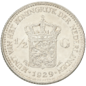 Koop de ½ gulden Wilhelmina Opgestoken haar bij Goudwisselkantoor.