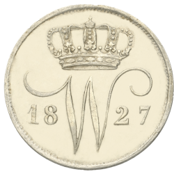 Koop de 10 cent Willem I bij Goudwisselkantoor.