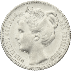 Koop de ½ gulden Wilhelmina Diadeem bij Goudwisselkantoor.